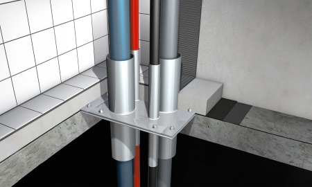 Deckendurchführungen dienen zur Verlegung von Kabeln und Rohren. Bei der Planung und Ausführung stehen die Erhaltung der Deckenstruktur und die Gewährleistung der Brandsicherheit im Fokus.