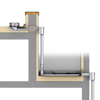 Die modulare Bauweise der ACO Kaskadenentwässerung lässt alle konstruktiven Freiheiten, um einem stufenförmigen, individuell auf das Bauvorhaben zugeschnittenen Verlauf des abzuleitenden Regenwassers zu folgen.