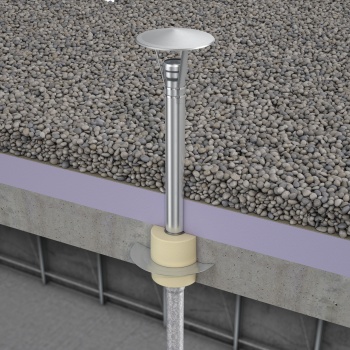 Für eine effiziente Strangentlüftung des gesamten Entwässerungssystems stehen Einsteckrohre (Edelstahl 1.4301) in verschiedenen Baulängen (250, 510, 750 mm) und Nennweiten (DN 70–200) zur Verfügung.