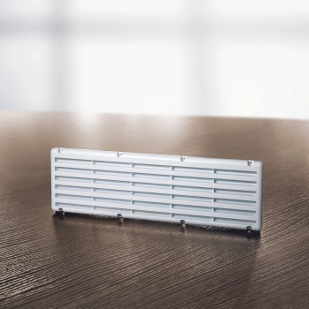 FAWO Produkgruppe "Lüftungselemente": Lüftungsgitter, -rosetten, und -bleche, Dachlüftungsklappen, Schiebe-, Kühlschrank- und Pilzlüfter, Bodenbelüftungen.