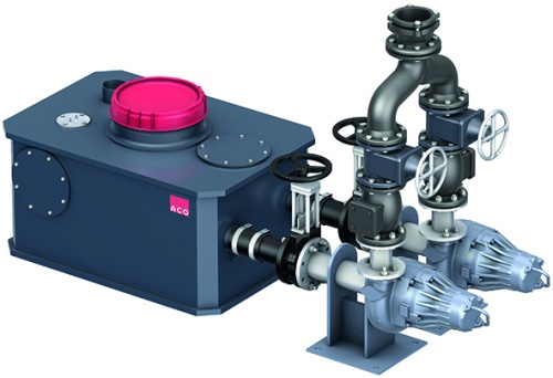 ACO Haustechnik Hebeanlage Pro-PE-N-XL Duo.