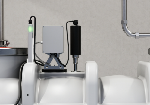 Eine neue Sensorik für Leckage und Abwassertemperatur sowie die optionale Fettschichtdickenmessung erhöhen die Betriebssicherheit des Fettabscheiders ACO LipuJet-S.