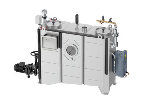 Fettabscheider ACO LipuJet-S-OAP aus Edelstahl in ovaler Ausführung in Nenngröße 4.