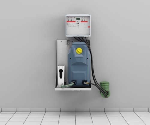 Die integrierte Gesamtanlagensteuerung von ACO LipuLift-P ermöglicht die nahtlose Ansteuerung, Überwachung und Einstellung aller Komponenten.