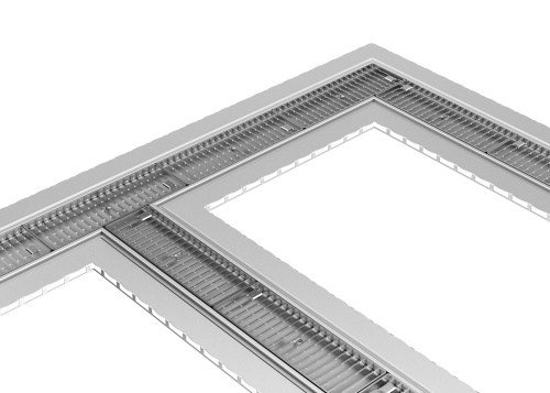 Große Gestaltungs- und Planungsfreiheit: Die ACO Parkdeckrinne ist mit Stich und Winkel erhältlich.
