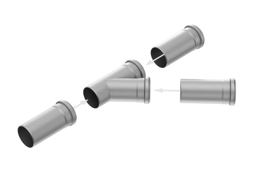 Das einfache Stecksystem von ACO Pipe gewährleistet einen schnellen und einfachen Einbau. Es sind bauseits keine weiteren Zubehörteile wie CE- oder CV-Verbinder nötig.