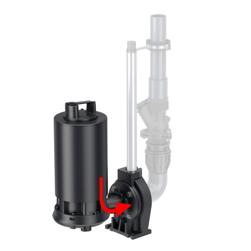 Der im Pumpenset verbaute Rückflussverhinderer übernimmt die Rolle der vorgeschriebenen Rückstausicherung gemäß der einschlägigen Produktnorm.