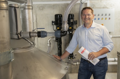 Dreh- und Angelpunkt von der Planung bis zur Abnahme: Frank Lissy, Regionalverkaufsleiter Süd von ACO Haustechnik.