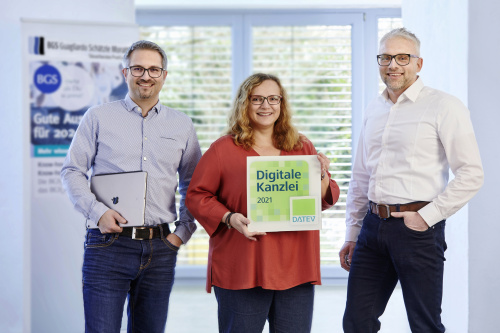 Die BGS Steuerberater PartG mbB mit Büros in Waldkirch und Elzach hat wieder drei Partner: Gabriel Schätzle, Sandra Guagliardo und Michael Morath (v.l.n.r.)